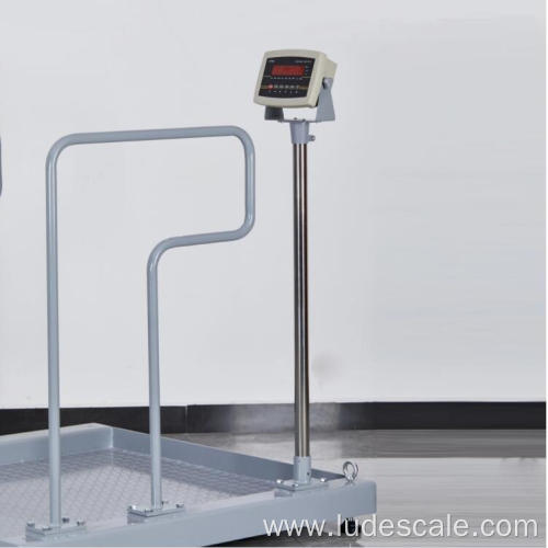 Portable medical wheelchair weighing scale